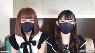 FC2PPV-1879324 兩位20歲剃毛女孩進行雙重內射