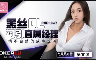 PMC-347 黑絲OL勾引直屬經理 情不自禁的放聲淫叫