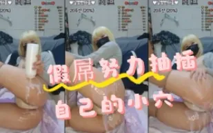 kbj-24070917 假屌努力抽插自己的小穴