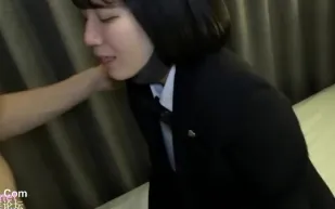 FC2PPV-3149403 穿著校服的波波頭女孩